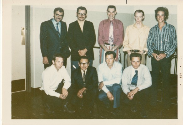1971 X BHS BANQUET-FRONT-HOLTER, RAY, FERGUSON, MURNER BACK ROW STADEL, BARBIER, KREBER, AMICK, AMICK.jpg